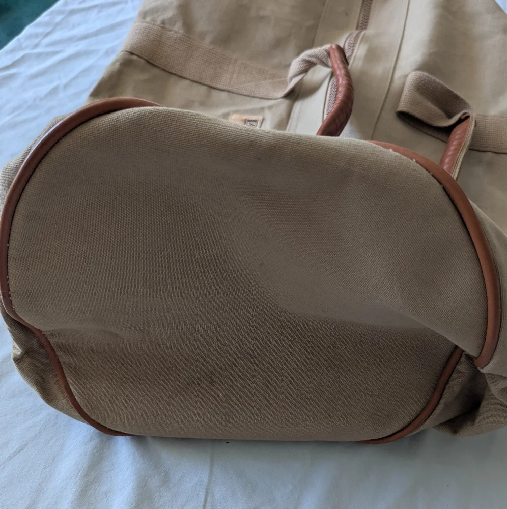 Lands' End Vintage Square Rigger Duffel Bag